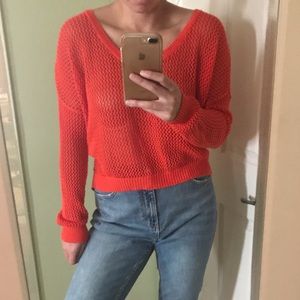 RVCA Orange Knit Sweater